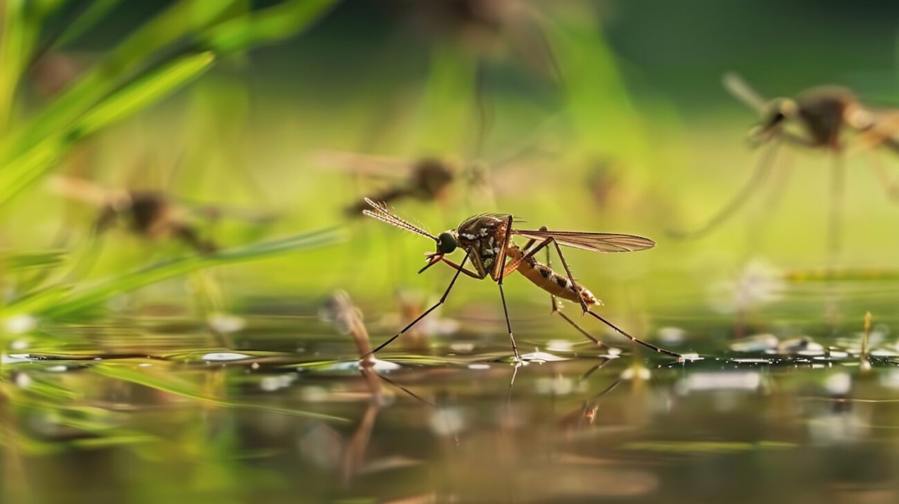 mosquitos piscina natural