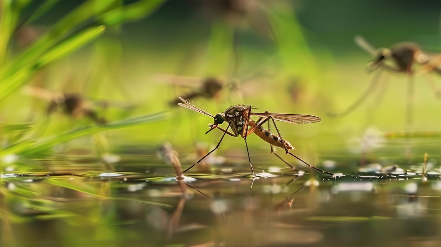 mosquitos piscina natural